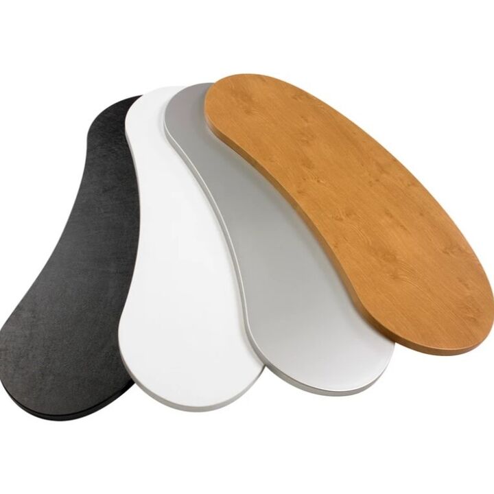 A selection of the Promotor promotional display counter tops including special black or white leatherette, wood effect or silver..jpg