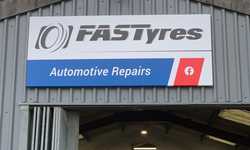 Aluminium Tray Signs for FASTyres Aluminium Tray Signs for FASTyres
