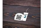 QR Code Stickers for Restaurants and Bars Custom Shape Food