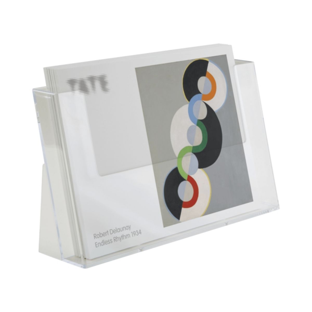 A4 landscape leaflet holder for counter standing or wall mounting.png
