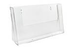 A4 leaflet dispenser landscape made from clear styrene.jpg