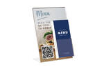 A4 Poster Holder with Leaflet Dispenser and QR code menu insert.png