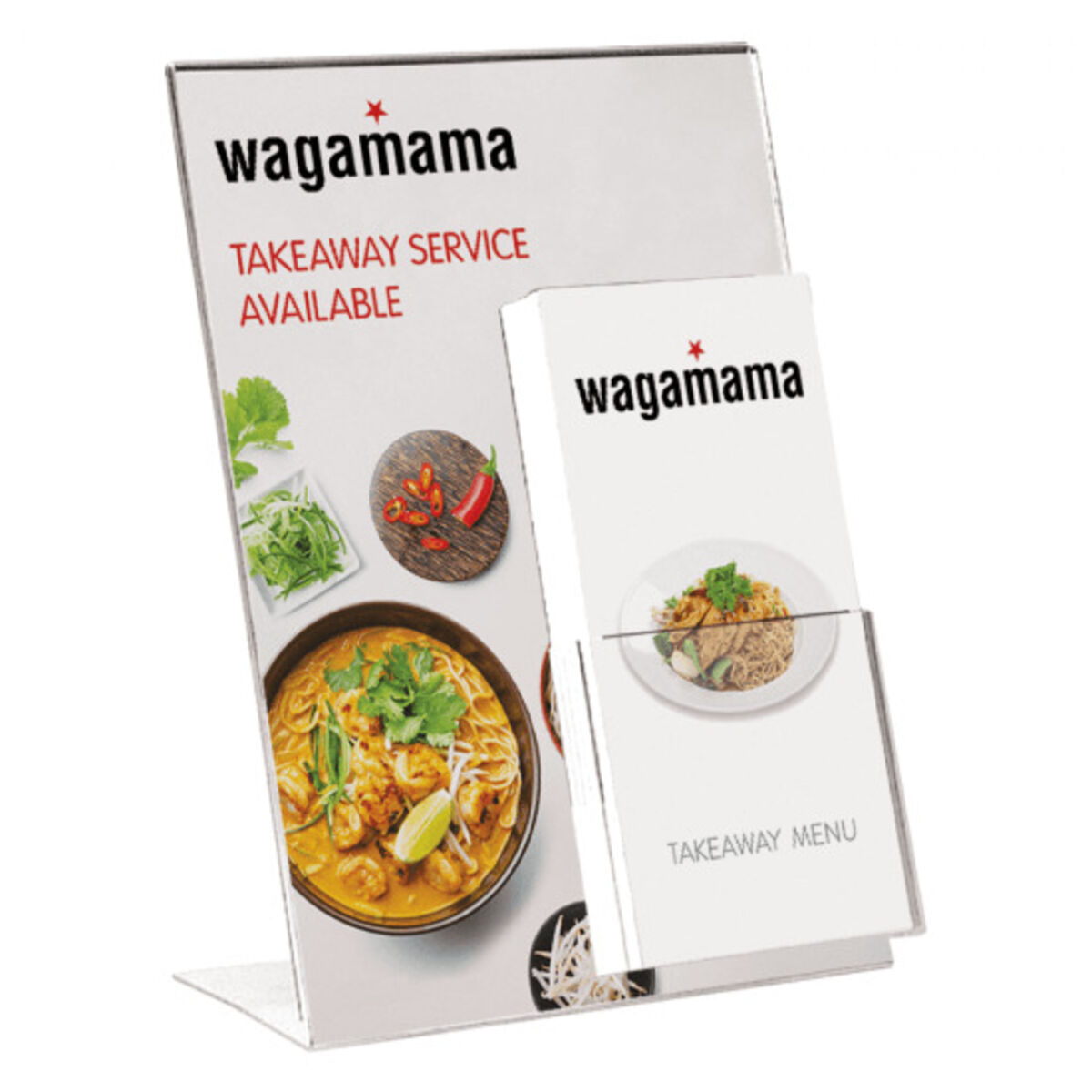 A4 poster holder with pocket sized for both A6 and 1 3rd A4 (third A4) leaflets.png