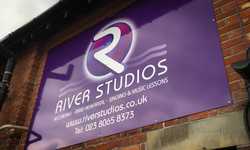 ACM Wall Signage for River Studios Ltd ACM Wall Signage for River Studios Ltd