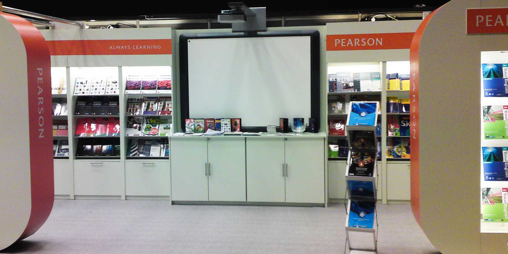 Custom Built Exhibition Stand for Pearson