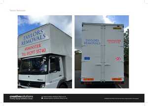 Vehicle Graphics Design for Taylors Removals