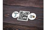 QR Code Stickers for Restaurants and Bars Custom Shape