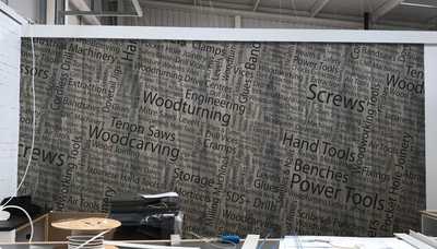 Axminster Tools Printed Wallpaper
