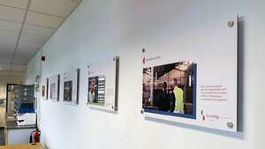 Wall Mounted Aluminium Composite Material Prints for Business Display