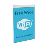 Acrylic poster holder in portrait with fixing holes.png