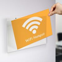 Acrylic wall sign holder with holes for mounting.png