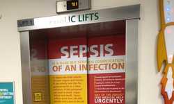 Elevator Door Vinyl Wrap for Yeovil District Hospital Elevator Door Vinyl Wrap for Yeovil District Hospital