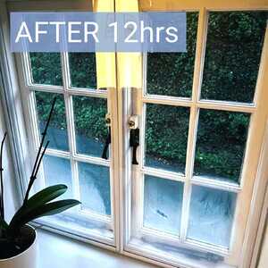 After 12 hours - Pre-Magnetic Secondary Glazing Acrylic Panels