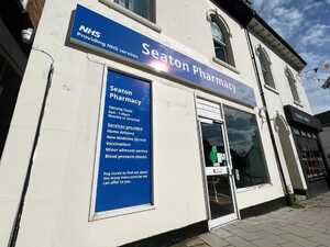 Aluminium Fascia Tray Sign & Window Graphics for Seaton Pharmacy
