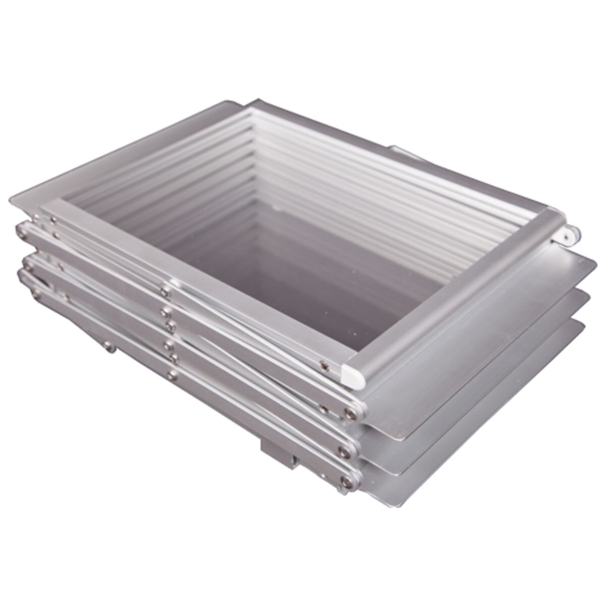 Aluminium Zig Zag Literature Rack Folded Down.png