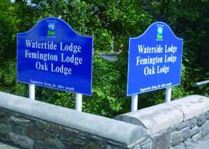 Post Mounted Branded Business Signage