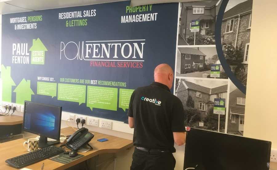 Wallpaper Installation at Paul Fenton Estate Agents