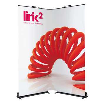 Link2 Flexible Roller Banner Stand Link2 Roller Banner Stand Curved