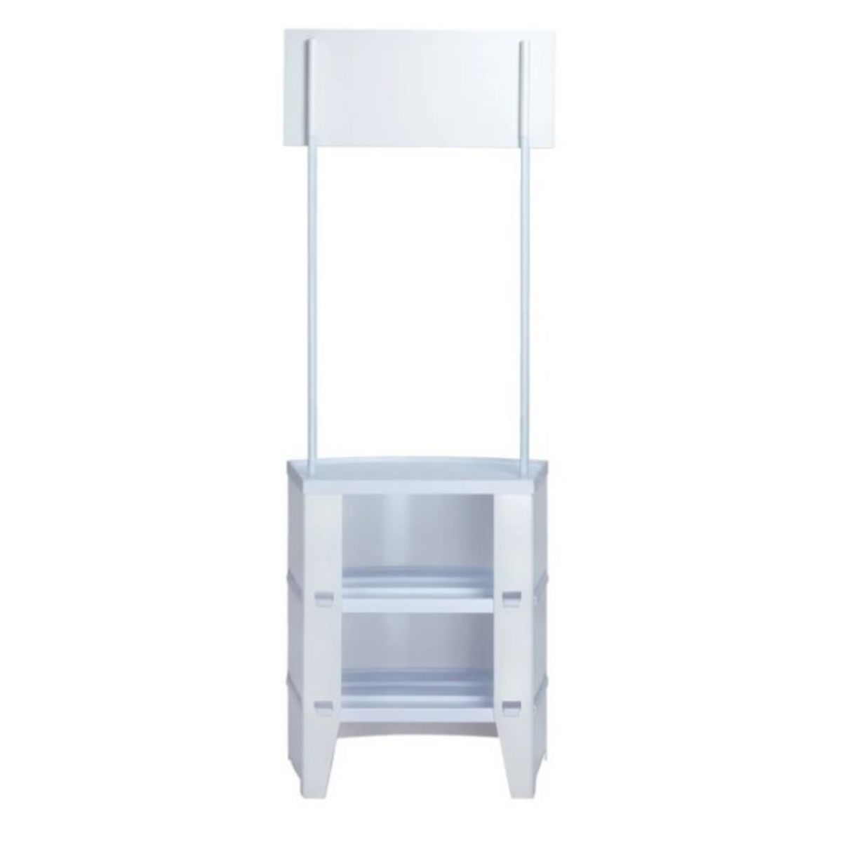 Back view of the Merit promotional display showing storage shelves..jpg