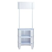 Back view of the Merit promotional display showing storage shelves..jpg