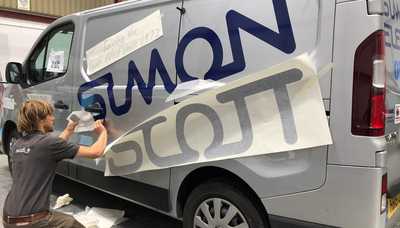 Rooster Bus Graphics installed at Creative Solutions