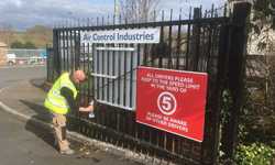 Outdoor Signage for Air Control Industries Ltd  Outdoor Signage for Air Control Industries Ltd