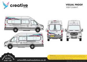 Beaminster School Bus Vehicle Graphics Artwork Visual
