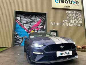 Before - Mustang GT with Silver Stripes