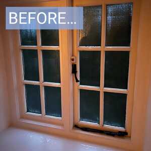 Before - Pre-Magnetic Secondary Glazing Acrylic Panels