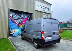 Before - The Log Stores Unbranded Citroen Relay Van Back View