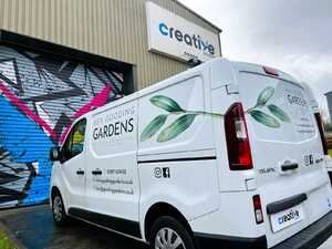 Branded Renault Traffic Vehicle Graphics for Ben Gooding Garden Services