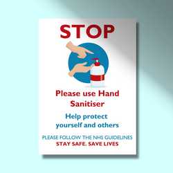 Hand Washing Printed Posters