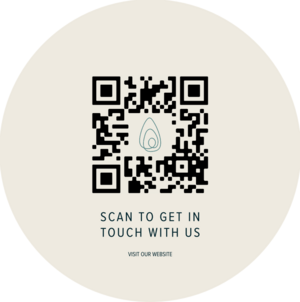 BlueTree Boat Builders QR Code Circles - Printed Akyprint 3R FR Polyprop White Board