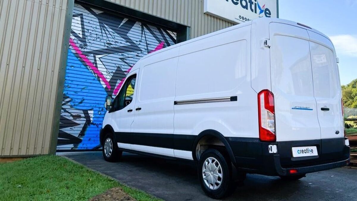 Bradfords New Ford E-Transit Van Ready For Wrapping &amp; Vehicle Branding