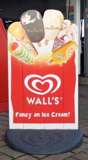 Custom Shape Ecoflex Pavement Sign