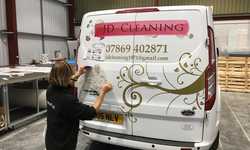 JD Cleaning Vehicle Graphics Design and Application JD Cleaning Vehicle Graphics Design and Application