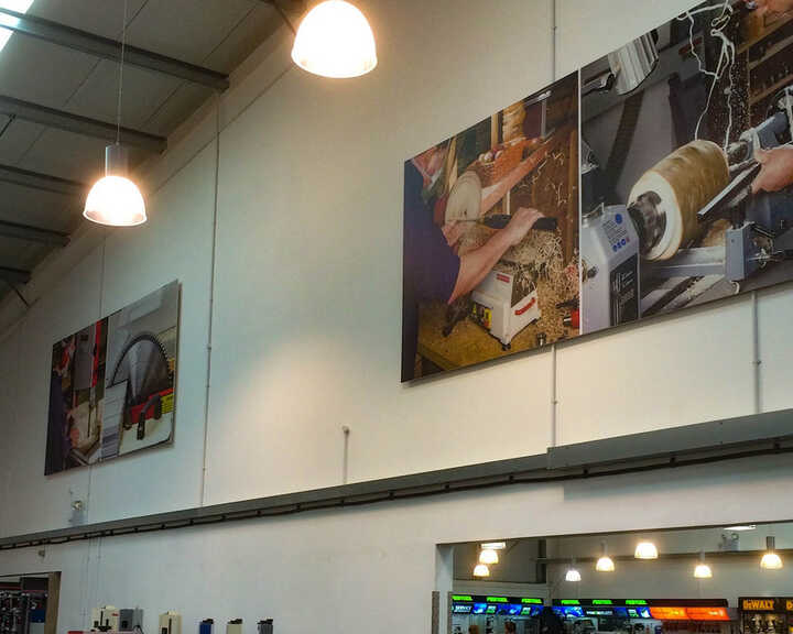 Foamex Panel Display Prints for Axminster Tools