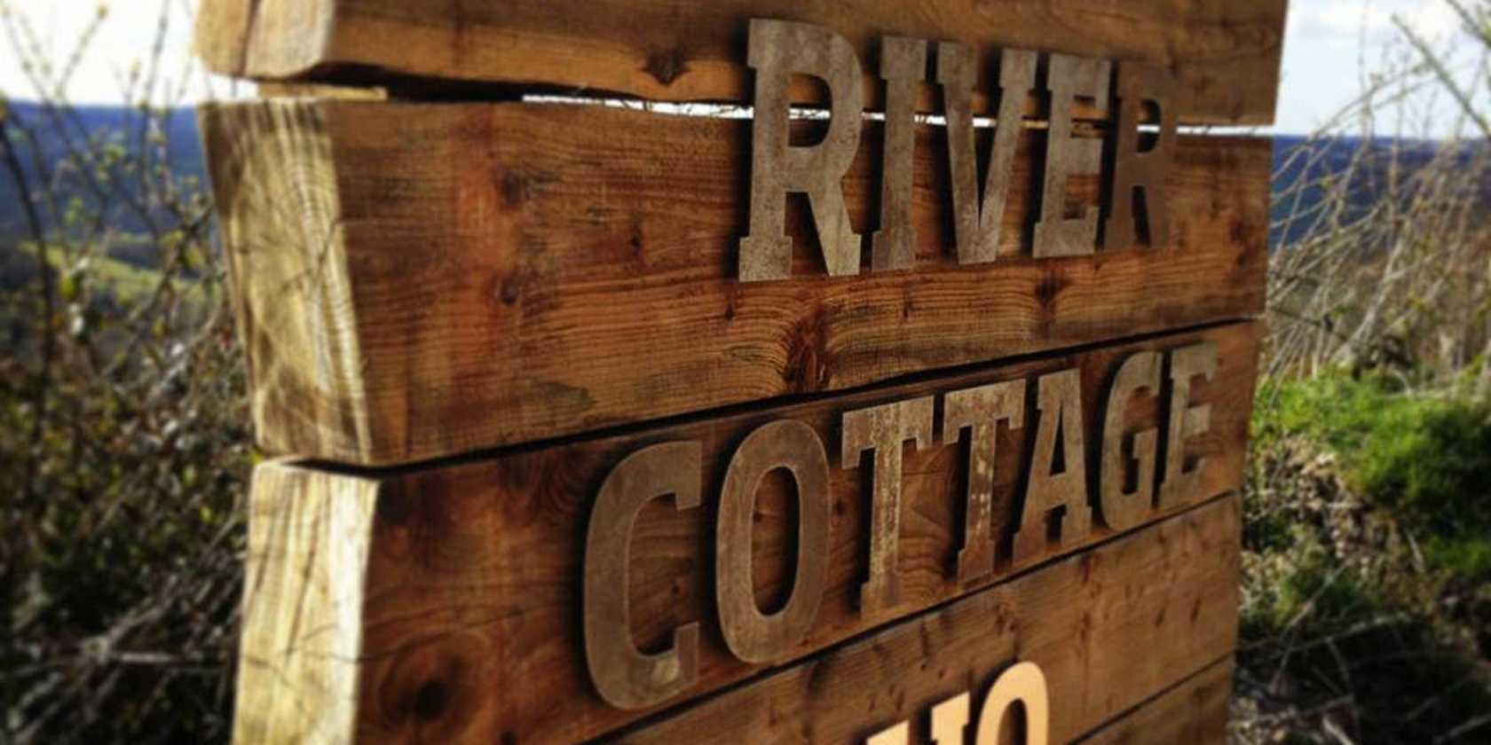 River Cottage Bespoke Wooden Sign 