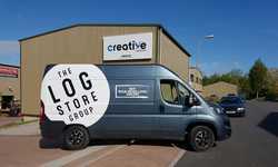 Van Graphics for The Log Store Group Van Graphics for The Log Store Group