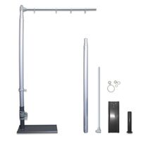 Telescopic Large Car Forecourt Flag Pole System