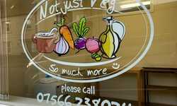 Window Decals for Not Just Veg Window Decals for Not Just Veg