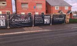 Heras Fencing Mounted Mesh Banners for Cavanna Homes Heras Fencing Mounted Mesh Banners for Cavanna Homes