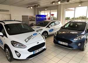 Commercial Courtesy Car Branding for Chesil Beach Motors Ford Fiestas