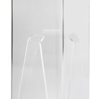 Close up of a Menu Holder with Three Faces.png