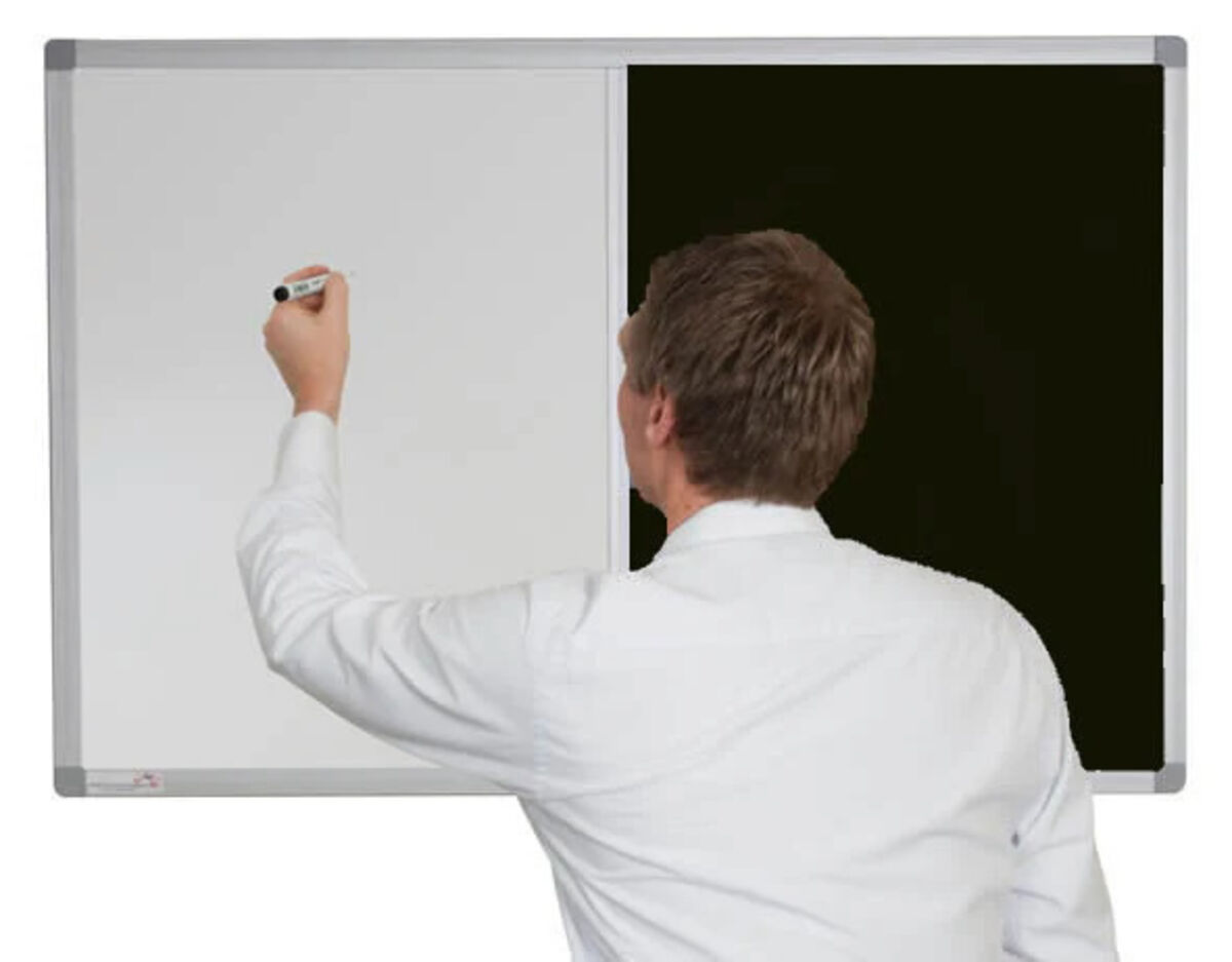 Combination Whiteboard Noticeboard - Premium Felt - BLACK.jpg
