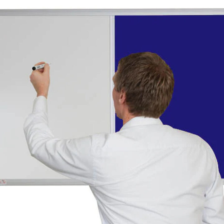 Combination Whiteboard Noticeboard - Premium Felt - OXFORD BLUE.jpg