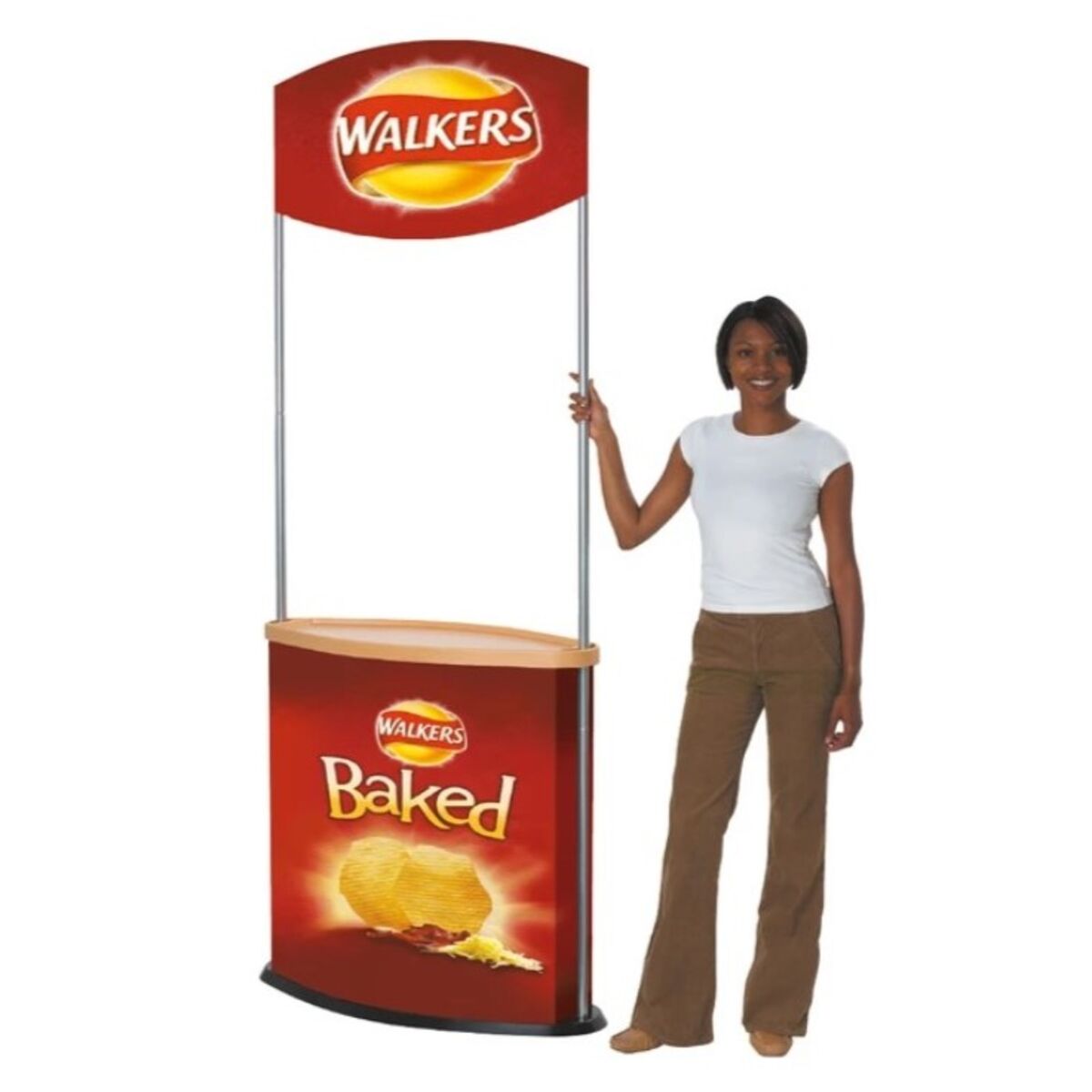 Complete Walkers Standalone display with one unit and a rounded bottom header..jpg