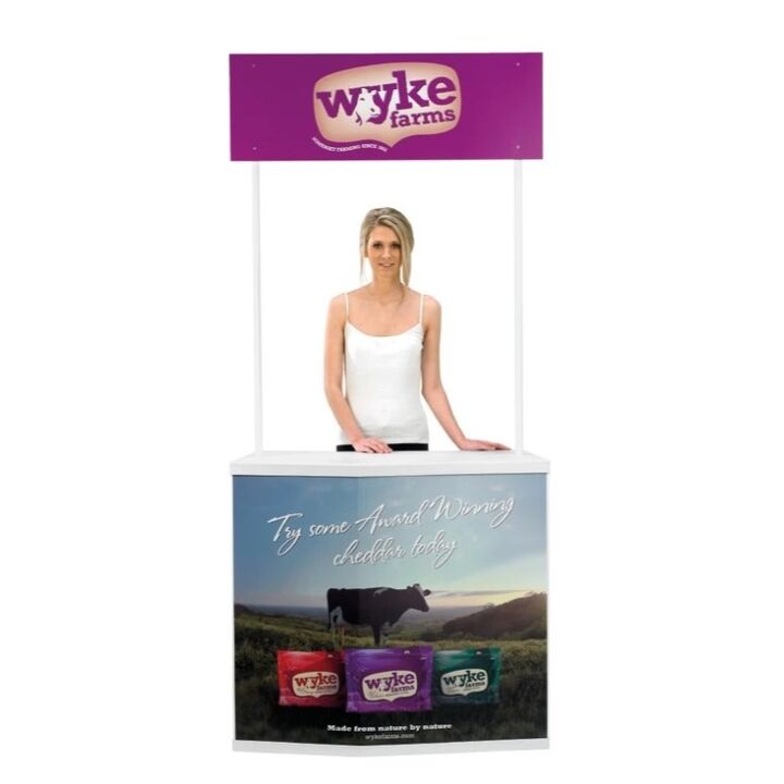 Completed Action promotional display counter including optional header and poles..jpg