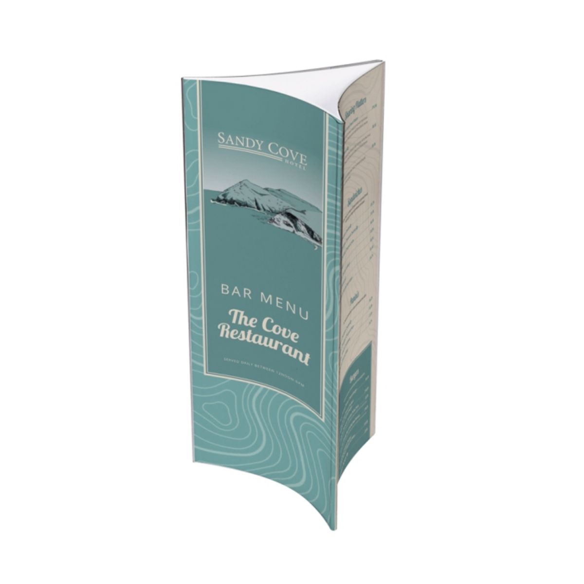 Concave menu holder with Three Faces.png