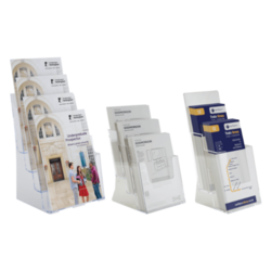 Countertop Tiered Leaflet Holder